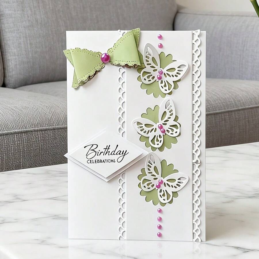 1pc Creative Bowknot Metal Cutting Dies For Scrapbooking And Crafts, DIY Embossing Template, Handmade Card And Gift Card Making Tool