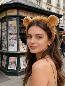 1/2 Set Of Cosplay Lion Ears Headbands - Female Student Carnival Anime Character Hair Bands - Lion Ears Headbands - Fur Christmas Hair Bands - Headwear - Multicolor - View 1