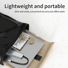 Adaptador de concentrador USB C, lector de tarjetas SD multifuncional USB 3.0 - Incluye interfaz de video e interfaz de carga PD. - Ver 4