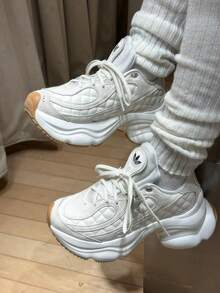 Adidas Originals ODS TN Leather Comfortable Fit Casual Chunk Shoes Women's Off-White - Off White - View 3