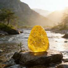 1pc 600-800g Green Quartz Cluster Decor, Suitable For Home & Office, Crystal Decoration Gift For Family And Friends - Yellow - View 5