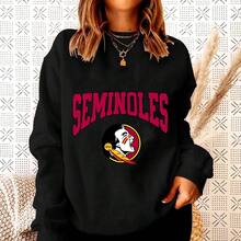 Florida State Seminoles T-Shirt College Football Graphic Tee - Black - View 8