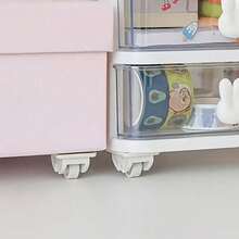 8pcs Self-Adhesive Furniture Casters, Plastic Wheels For Furniture & Storage Boxes, Easy To Move - 8 Items - View 7