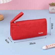 Customized Text LOGO Minimalist Pencil Case, Large Capacity Stationery Bag, Stationery Box, Student Pencil Pouch For Men & Women, Back To School Gift, Exclusive Pencil Bag, Student Large Capacity Pencil Bag, Dirt-Resistant Minimalist Stationery Box, High-Quality Pencil Box, Stationery Pencil Bag - Multicolor - View 12