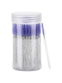 200/100/50/10pcs Set Eyelash Brushes, Eyelash Mascara Brushes, Flexible Disposable Eyebrow Brushes, Eyelash Extension Brushes, Eyebrow Brushes, Castor Oil Brushes (Lavender Purple) - Mauve Purple - View 8