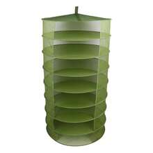 Grow1 - Estante de secado plegable de 3 pies 1 pieza de malla plegable para colgar hierbas y flores con funda de transporte para un flujo de aire uniforme y almacenamiento  de cosecha - Verde - Ver 1