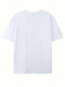 Disney Series & Toy Story Patterned Cotton T-Shirt-Woody And Buzz Lightyear Fun Linkage Pattern Printing, Casual Round Neck T-Shirt, Double-Sided Printed Design, Very Suitable For Disney Fans And Casual Clothes, Everyday T-Shirts With Interesting Patterns And Comfortable Styles. - White - View 2