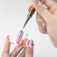 1支/套檀木美甲刷 - 日本美甲工具，可用于勾勒轮廓、构建线条和绘制线条 - 棕色 - 查看 5