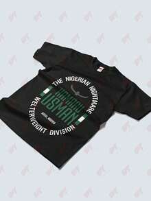 The Nigerian Nightmare Kamaru Usman Tee - 黑色 - 查看 3