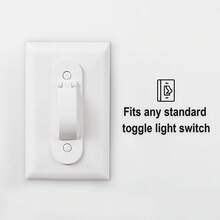 2/4pcs Switch Guard Covers, Transparent And White, Suitable For Toggle Switch/Rocker Switch, Blocking Switch Action, Safety Switch Lock, Switch Protective Cover, For Wall Light Switch Protection From Pets And Adults. Protects Toggle Light Switch Plate, Keeps Light On Or Off, Safeguards Your Lights Or Circuits - Multicolor - View 1