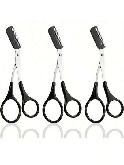 Pink Eyebrow Trimming Scissors With Built-In Comb - Stainless Steel, Precise Grooming Tool, Creating Perfect Eyebrows,Makeup,Cheap,Room Decor,Vanity,Travel,Bedroom,Makeup Accessories,Cheap,Stocking Stuffers,Makeup,Makeup Tools,Cheap Stuff,Gifts,Gifts For Women,Christmas Gifts,Giveaways,Travel,Cheap Stuff,Travel Essential