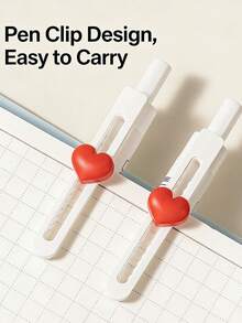 1pc/2pcs Meaningful Ballpoint Pen, DIY Push-Button Pen, Quick-Drying 0.5mm Black Ink Pen, High-Quality Personalized Pen, Black Pen For Students - Heartfelt Neutral Pen - View 5