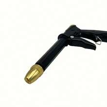 金属洗车水枪，喷嘴，适配器，超强压力清洗地面喷头，家用增压冲洗，可连接自来水，全金属高压洗车水枪，4英寸PVC水管接头 - 查看 3