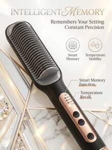 SOKANY Gentle Hair Straightening Brush - Gently Cares For Hair, Easily Creates Smooth, Straight Hair. Designed For Women, Can Create Wavy Hairstyles, An Essential Valentine's Day Gift For Your Girlfriend. - UK Plug(220-240V) - View 11