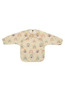 1pc Baby Kids Long Sleeve Bib With Food Catcher Soft PU Fabric Cartoon Pattern Print Smock For Toddlers 6-24 Months Infant Mealtime Essentials - Multicolor - View 12