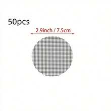 20/50片装花盆排水孔网垫，圆形排水孔筛网防止土壤流失，植物排水筛网垫圈，盆景盆底网格垫，园艺用品 - A - 查看 12