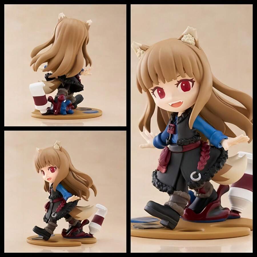 1个狼与香辛料 Holo 可爱狼女桌面摆件模型娃娃盒装收藏品 - 彩色 - 查看 1