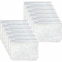 A8活页夹专用透明拉链口袋套装，10个装，5孔设计。这些活页夹袋也可作为迷你现金信封、明信片或零钱袋使用。 - 套裝 - 查看 4