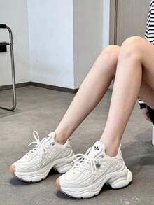 Adidas Originals ODS TN Leather Comfortable Fit Casual Chunk Shoes Women's Off-White - Off White - View 2