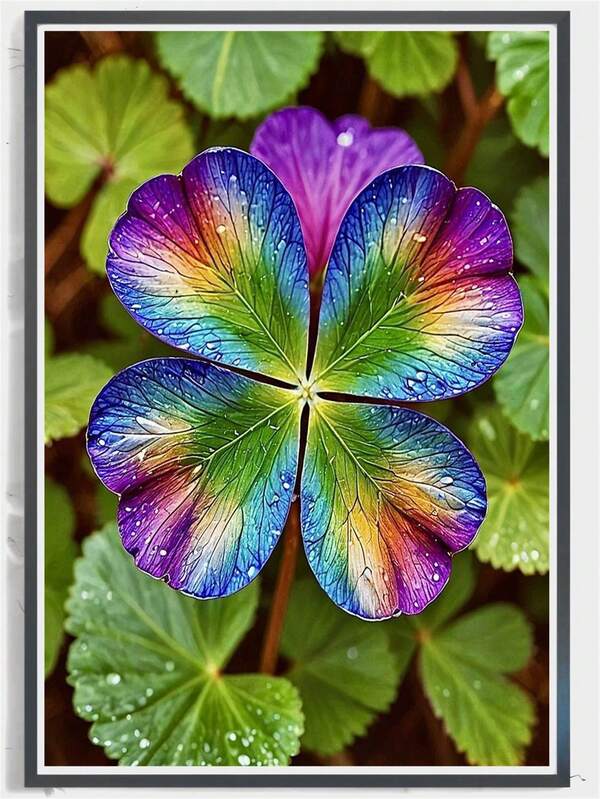 Kit de pintura de diamante floral DIY (1 peça), obra de arte decorativa perfeita com conjunto de ferramentas, presente ideal para as festas de fim de ano da sua mãe.
