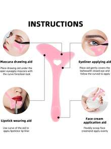 3pcs Eytour Eyeshadow Applicator Tools, Professional Quick Eyeshadow Stencils, Reusable Eyeshadow Blending Sponges Made Of Smooth Silicone, Perfect Eyeliner Tool, Suitable For Beginner Makeup - Multicolor - View 10