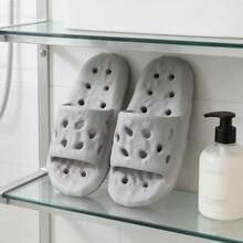 Bathroom Quick-Drying Slippers, Anti-Slip Hollow EVA Sandals, Breathable Shower Slippers For Home Use - Slippers - View 3