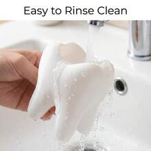 1pc Toothbrush Holder, Can Be Used As Bathroom Accessory, Toothpaste Holder, Or Toothbrush-Shaped Desktop Organizer. This Toothbrush-Shaped Pen Holder Is Ideal As A Dental-Themed Small Gift. - White - View 5