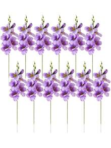 6 bông hoa giả cao 55cm, bao gồm hoa thủy tiên và hoa mộc lan giả, được làm bằng lụa, thích hợp trang trí phòng khách, bàn tiệc cưới, tạo không gian lãng mạn, cũng phù hợp cho Ngày Valentine, sinh nhật, lễ tốt nghiệp. - Màu tím  Violet - Xem 11