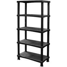Garage Shed Rk Home Garden Storage Rking Shelves 5Tier Plastic Shelving Unit - Multicolor - View 2