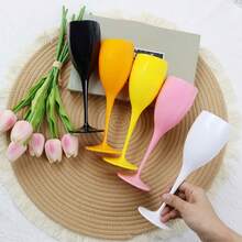 6/12pcs Reusable Champagne Glasses, Wine Glasses, Cocktail Glasses, Wedding Stemware, Suitable For New Year, Christmas, Party, Wedding, Birthday, Valentine's Day And Homecoming Celebrations - View 2