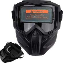 Automatic Dimming Full-Face Welding Mask With Thermal Imaging Function, Split-Type Ventilation Design, High-Temperature Resistance And Anti-Glare Protection, Suitable For Industrial And Automotive Repair Welding Equipment. - A - View 9