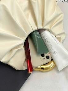 新款时尚女士手提包，单肩斜挎包，手拿包，腋下小方包，通勤休闲学生日常轻便耐用时尚百搭小众包 - 彩色 - 查看 4