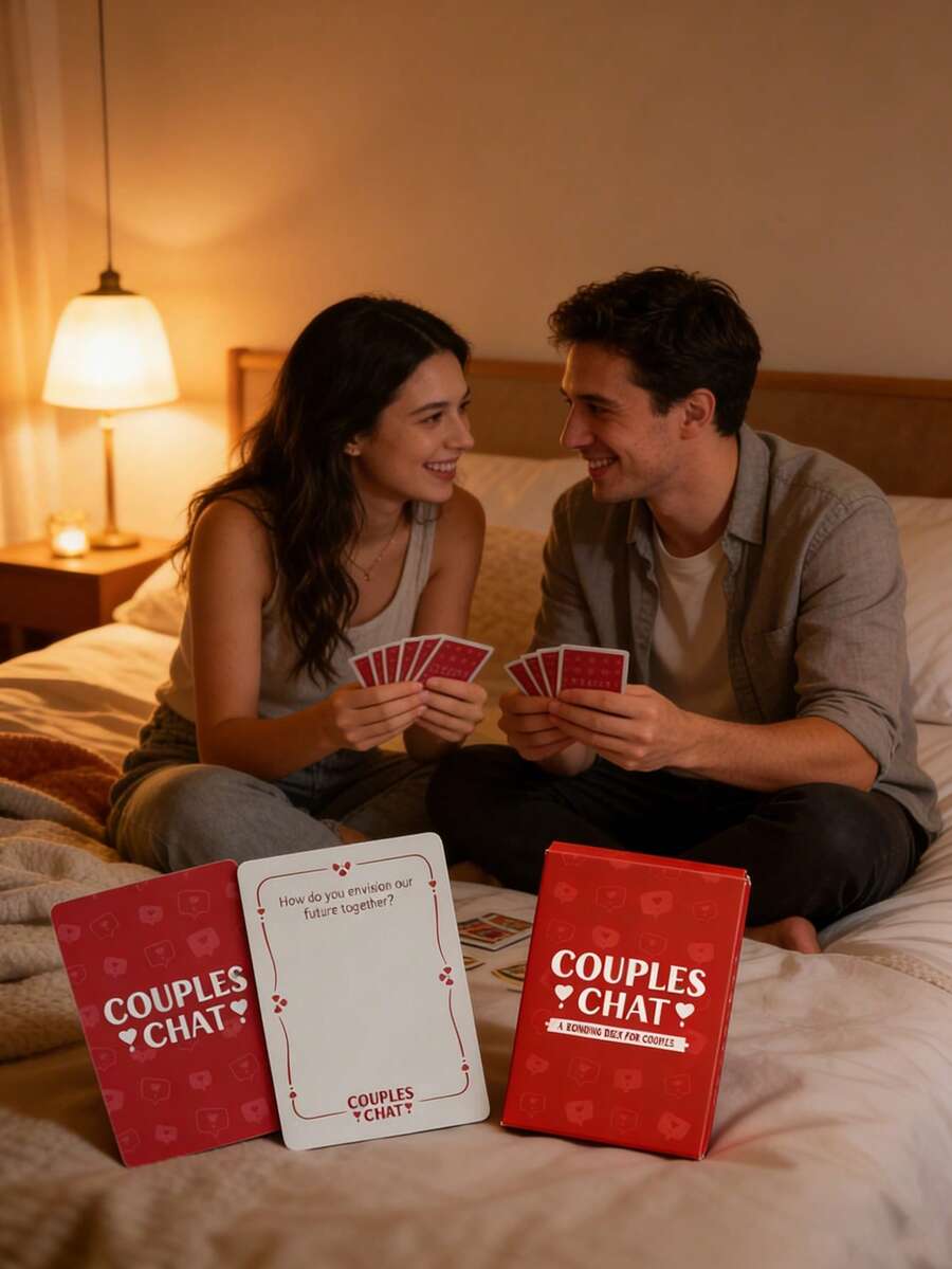 Bộ trò chơi thẻ trò chuyện dành cho cặp đôi, quà tặng hẹn hò ngày Valentine, giúp tăng cường khám phá và thắt chặt kết nối với người yêu, đêm chơi game vui vẻ. - màu đỏ - Xem 1