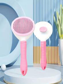 Cat Grooming Tool, Hair Removal & Fuzz Cleaner, One-Click Pet Brush Suitable For Dogs & Cats - Self-Cleaning Grooming Brush With Soft Bristles, Fits All Breeds - Pet Comb - View 8
