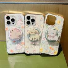 1个可爱兔子、绵羊、猫咪造型磁吸气囊手机支架，多功能Magsafe磁吸可拆卸手机支架 - 彩色 - 查看 1