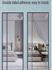 Magnetic Mesh Screen Door, Automatic Anti-Mosquito Anti-Insect Curtain, Summer Mosquito Net Curtain - Open the Gray Curtain - View 42