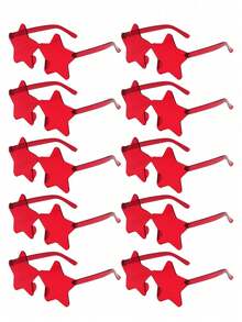 10/15只装无框红色心形派对眼镜，趣味心形眼镜，适合派对、节日、婚礼礼物 - 拍照道具 - 查看 12