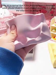 Soft Butter Brick Slow Rebound Sticky Toy, Realistic Yellow Butter Cake, Emits High-End Pastry Aroma, Soft Texture, Very Fun To Play With. - Multicolor - View 2