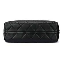 CHANEL 25A Métiers D'Art Brand Logo Leather-Threaded Chain Color-Blocked Suede  Shopping Bag With Gold Hardware, Small Women's Shoulder/Handbag, Beige/Black. - AS5634-B20827-U1536 - 查看 4