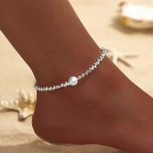 Hot-Selling  Sparkling Anklet For Women, High-End Minimalist Style With Glittering Starry Anklet Accessories - 2468 - Silver - View 4
