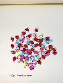 10/20 piezas Conjunto de pasadores de pelo con mariquitas de colores, adecuado para decoración diaria - Multicolor - Ver 9