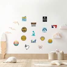 61 PCS Water Polo Stickers High-Quality And Beautiful Stickers For Scrapbook, Journaling, Laptop, Bumper, Skateboard, Water Bottles, Computer, Phone, Hard Hat, Car Stickers And Decals - Multicolor - View 6