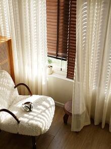 1 tấm rèm vải lanh hiện đại, kiểu Nhật Bản, thiết kế có khe luồn thanh treo, phù hợp cho phòng khách và phòng ngủ - Rèm mỏng, thoáng sáng, rèm phòng khách, rèm phòng ngủ (trọng lượng vải 180g) - Nhiều màu - Xem 5