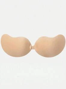 1pc/2pcs Strapless Backless Adhesive Push-Up Bra, Waterproof Skin-Friendly Reusable Sticky Bra Pads, Invisible Bra Suitable For Evening Gowns And Wedding Dresses - Multicolor - View 16
