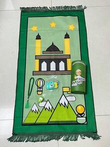 1 Set Middle Eastern Prayer Mat 3 Pieces Set With Pouch, Suitable For Daily Prayer And Festival Gifts - Multicolor 1 - View 6