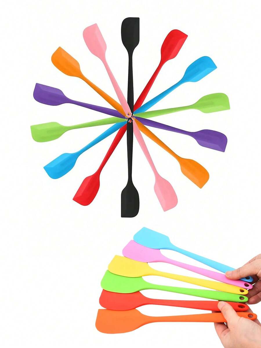 1/3/5/10件套硅胶刮刀，耐热，适用于烘焙、烹饪、搅拌、刮取，可用洗碗机清洗