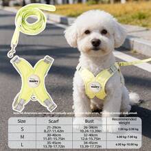 1件装 X型宠物牵引胸背带，反光防逃脱设计，适合小型/中型犬猫，宠物遛狗用品 - 彩色 - 查看 13