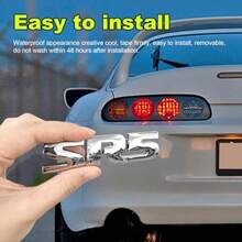 2PCS 3D SR5 Metal Emblem Car Fender Side Rear Tailgate Badge Decal Sticker Self-Adhesive Automotive Decal For Fender Bumper Universal Vehicle Exterior Decor Accessories Silver - SR5銀色 - 查看 5