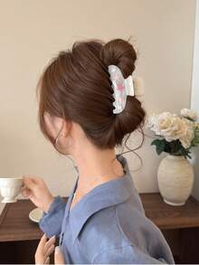3/1 cái Kẹp tóc lớn cho nữ, họa tiết đại dương, hình sao biển, vỏ sò, kiểu dáng mùa hè, hình cá mập, kẹp tóc phía sau đầu. - Nhiều màu - Xem 5
