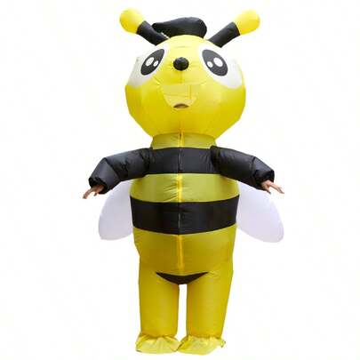 Adult Cute Bee Inflatable Costume, Creative Cartoon Design For Party, Photography, Festival, Fun Performance Outfit